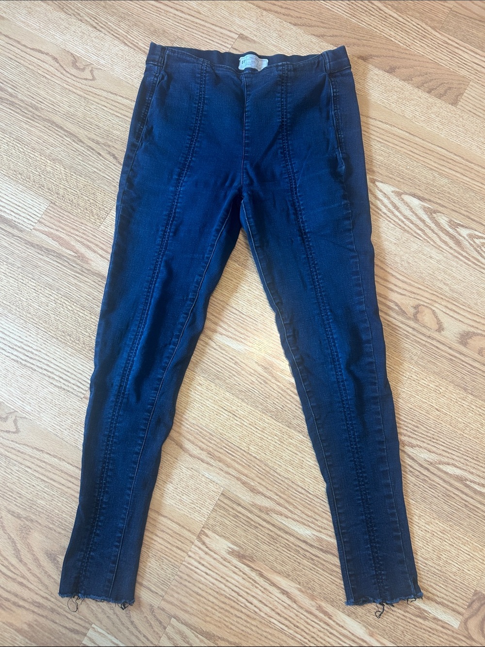 FP Free People Blue Denim skinny jeans jeggings sz 27